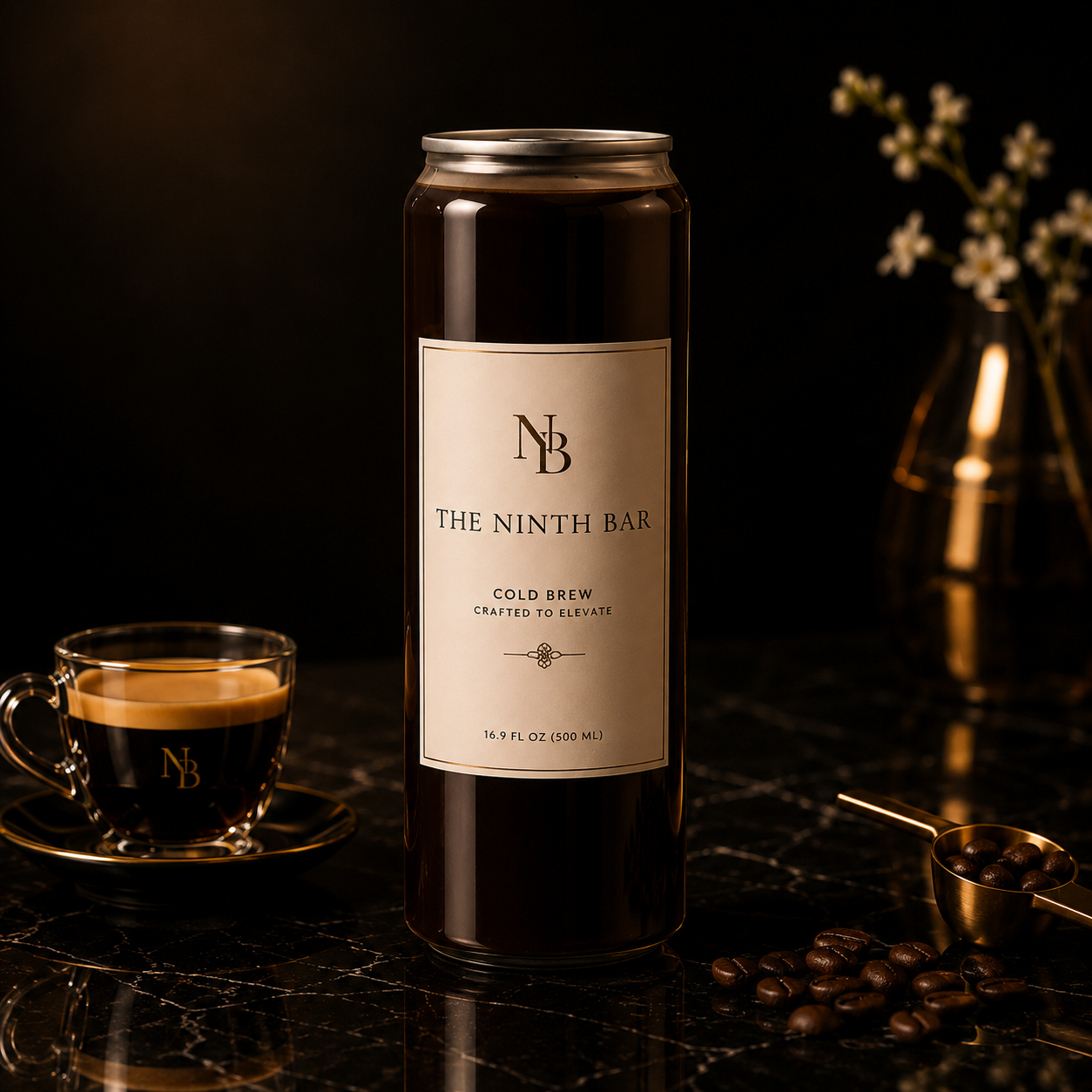 The Ninth Bar Cold Brew 16.9 oz event coffee drink