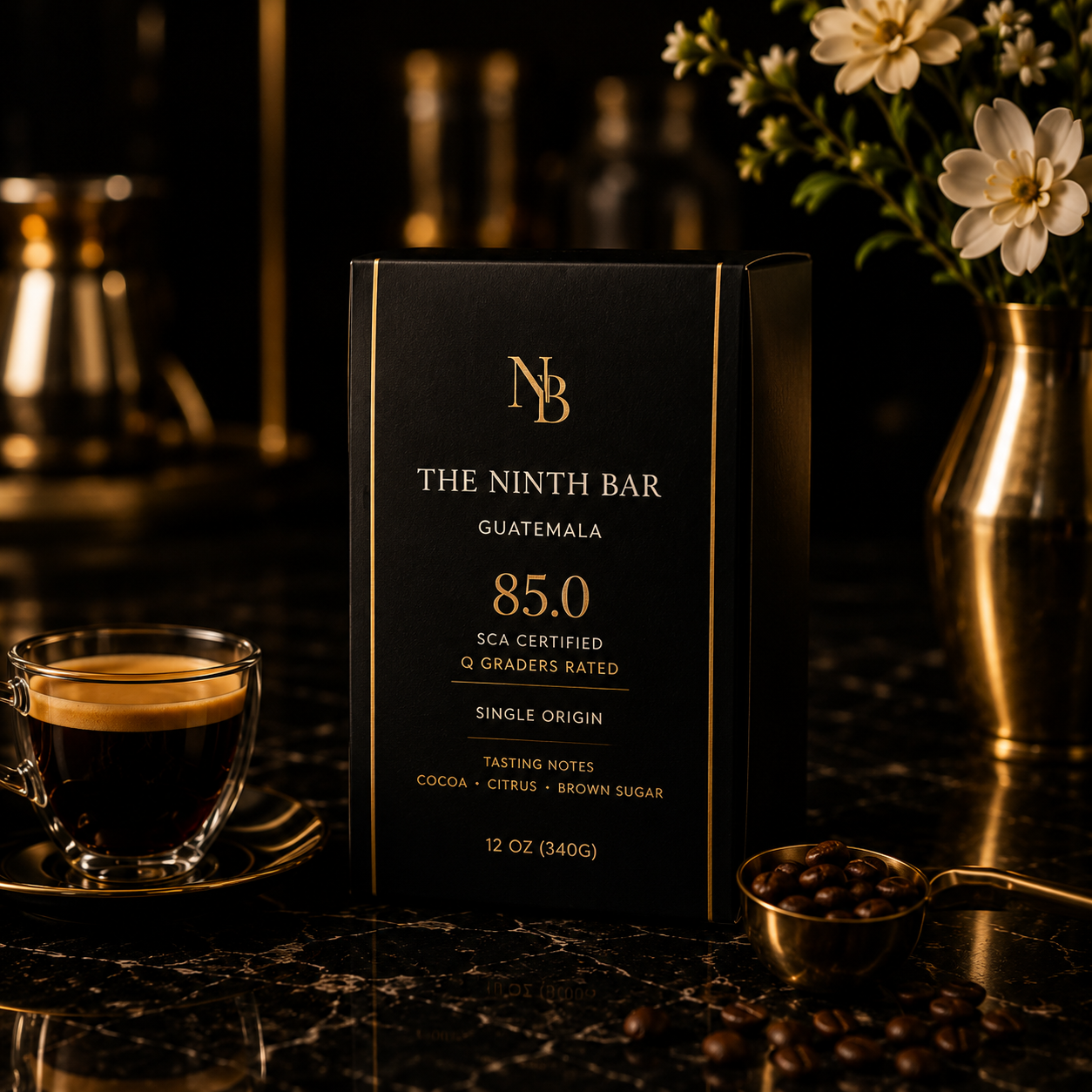 The Ninth Bar Guatemala 85.0 SCA-certified specialty coffee